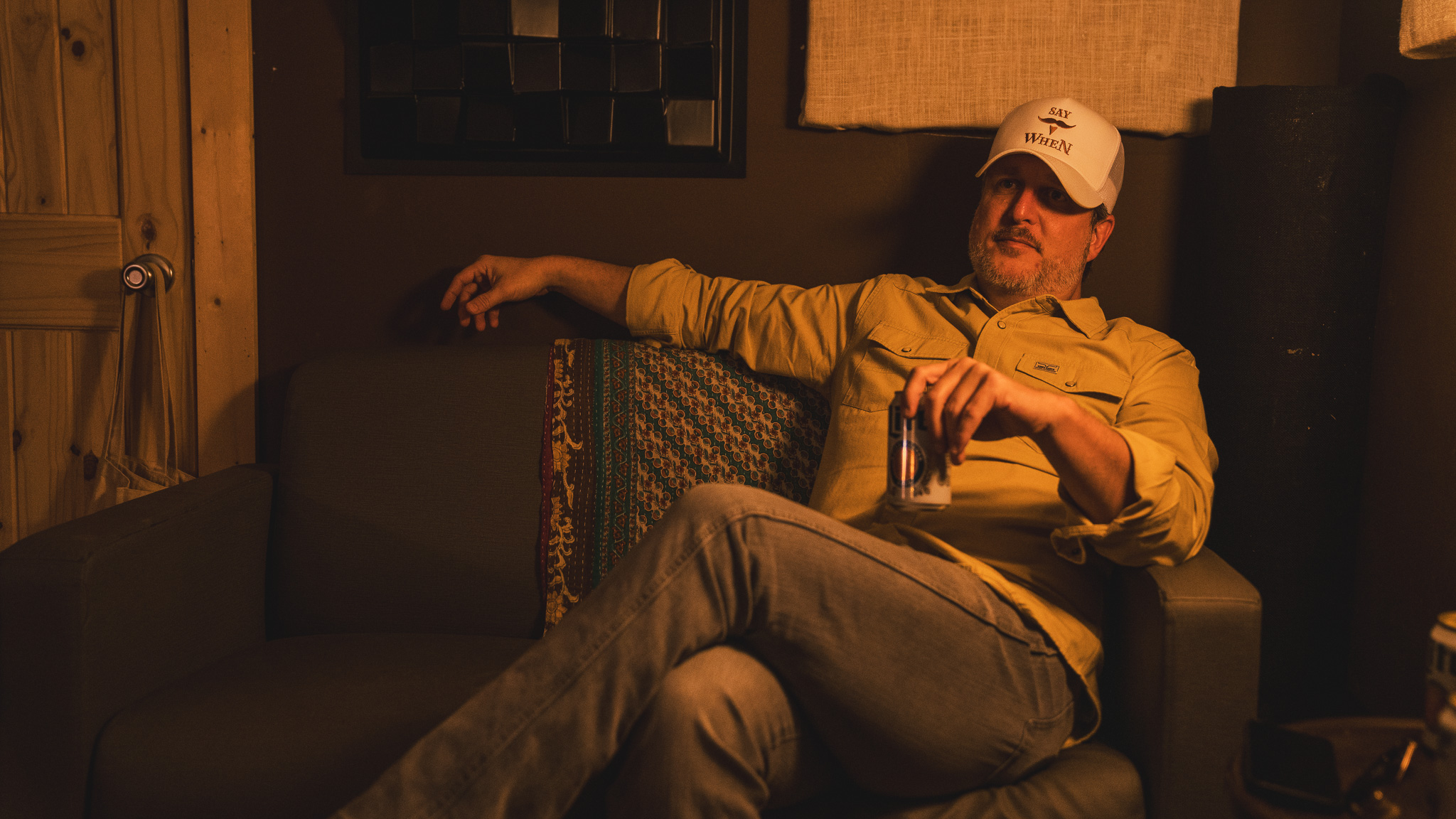 Lance Medlin in the studio