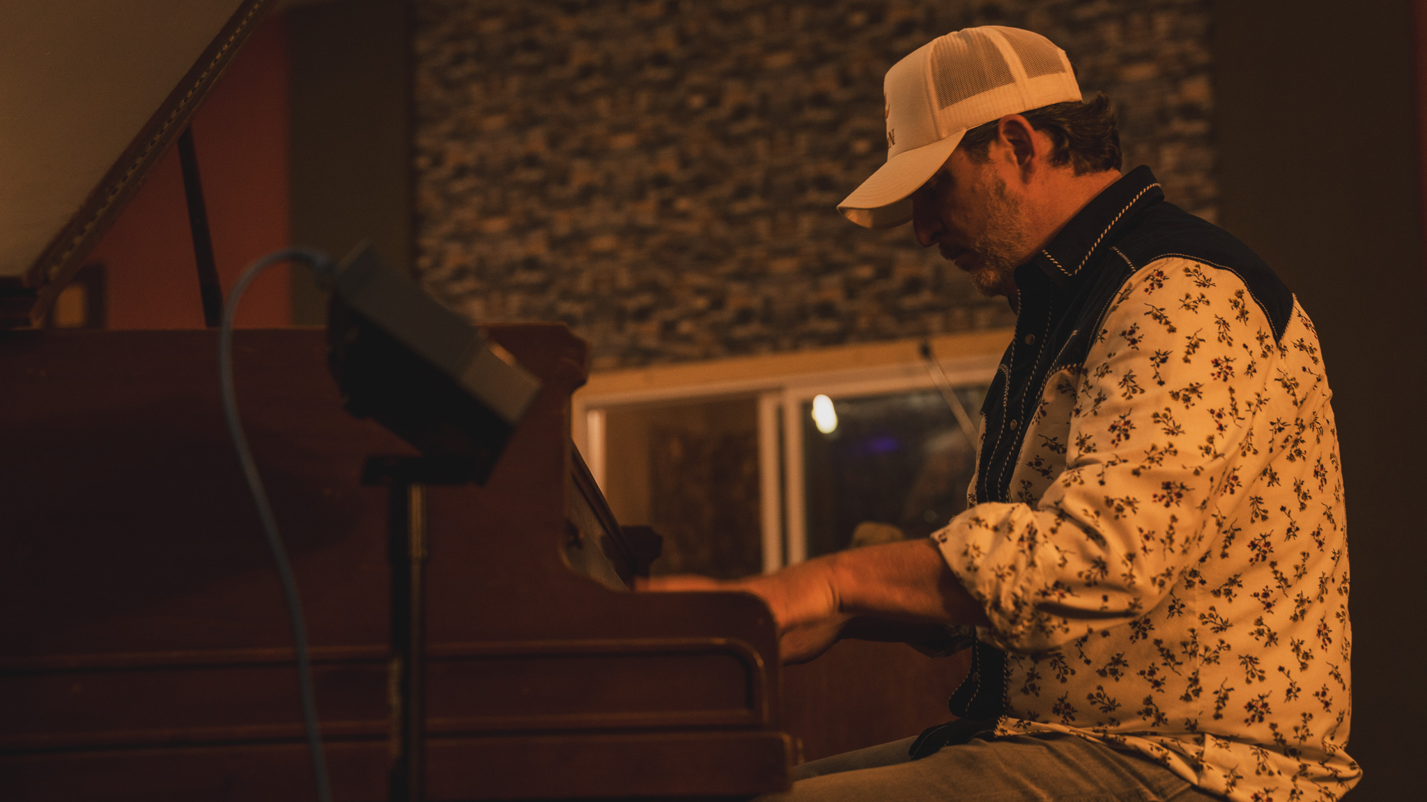 Lance Medlin at the piano